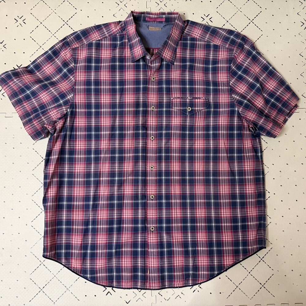 Tommy Bahama Men's shirt sleeve cotton button down shirt‎ XXL